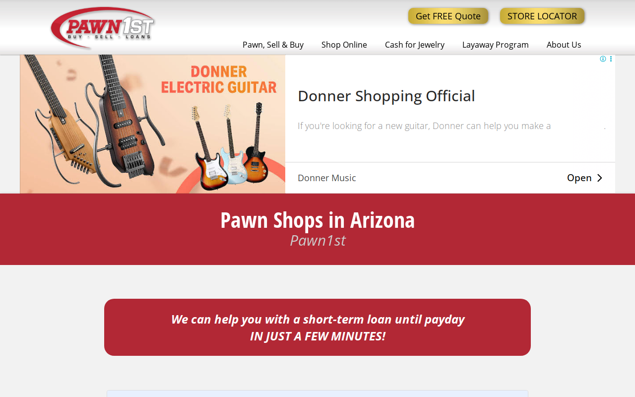 Pawn1st website preview