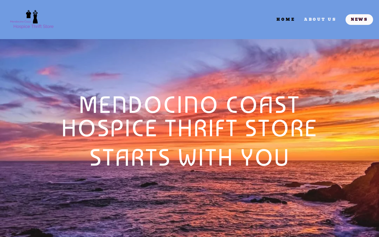 Hospice Thrift Store website preview