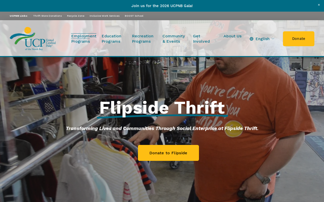Flipside Thrift website preview