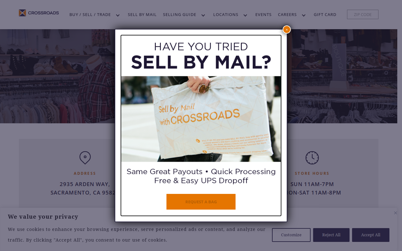 Crossroads website preview