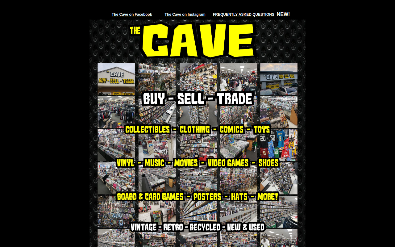 The Cave Roseville website preview