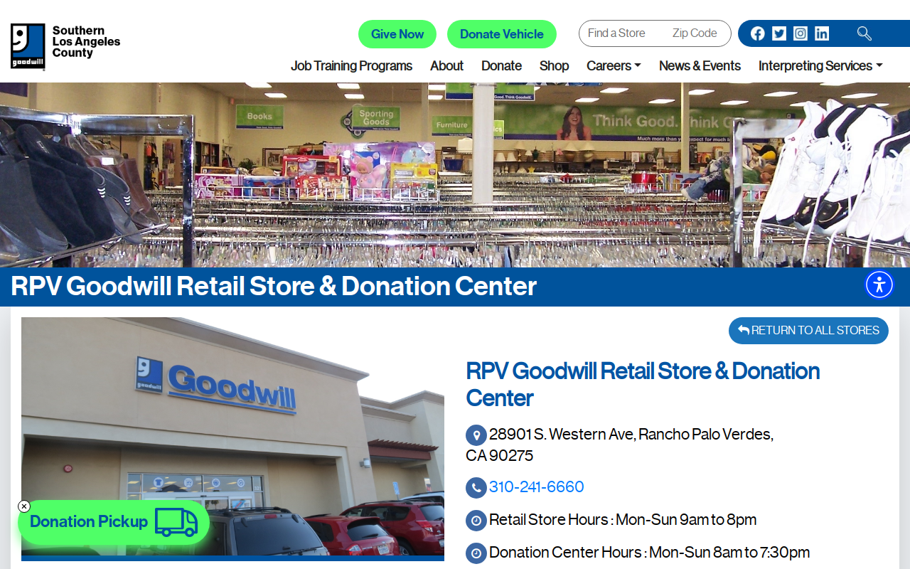 Goodwill website preview