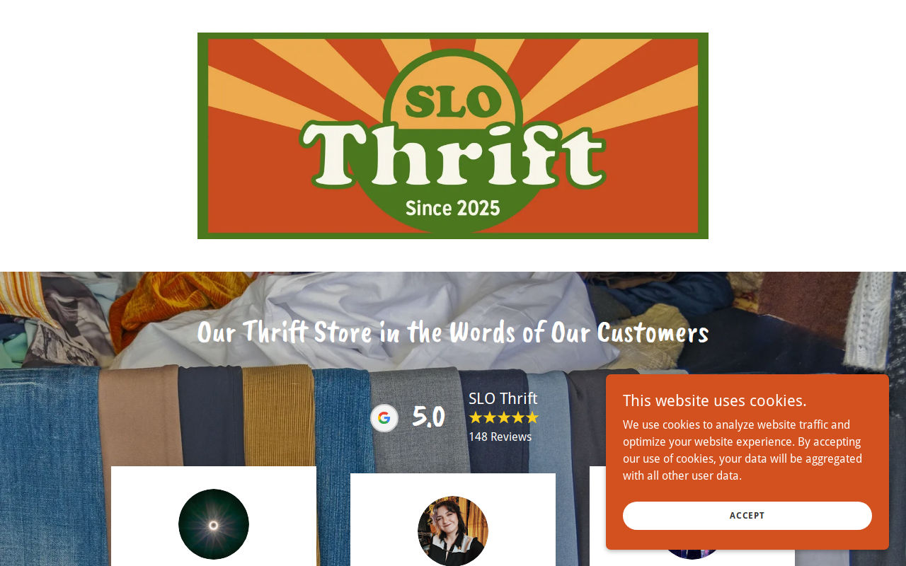 SLO Thrift website preview