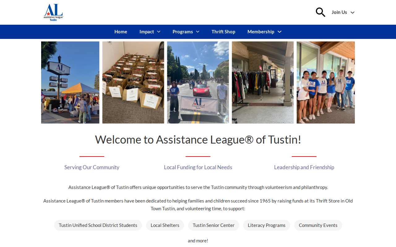 Assistance League of Tustin website preview