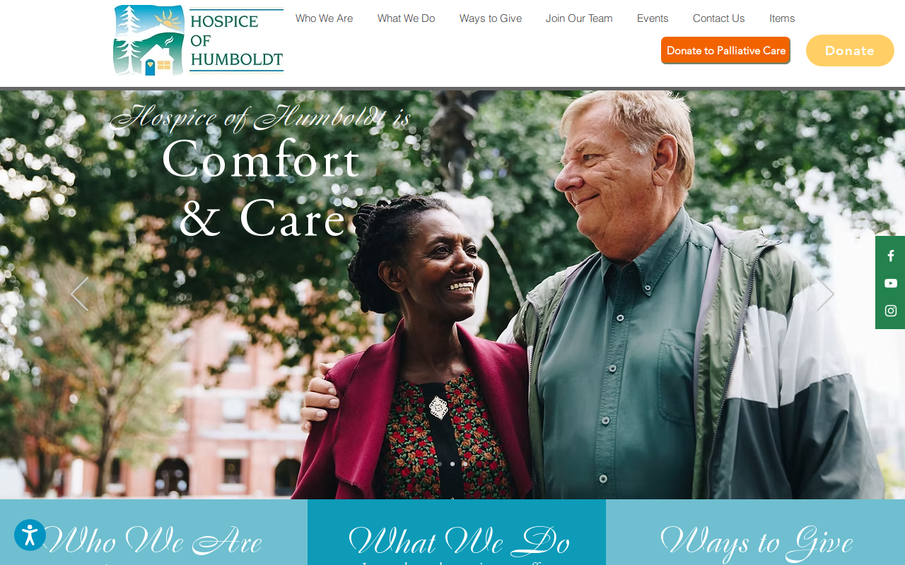 The Hospice Shop - Hospice of Humboldt website preview