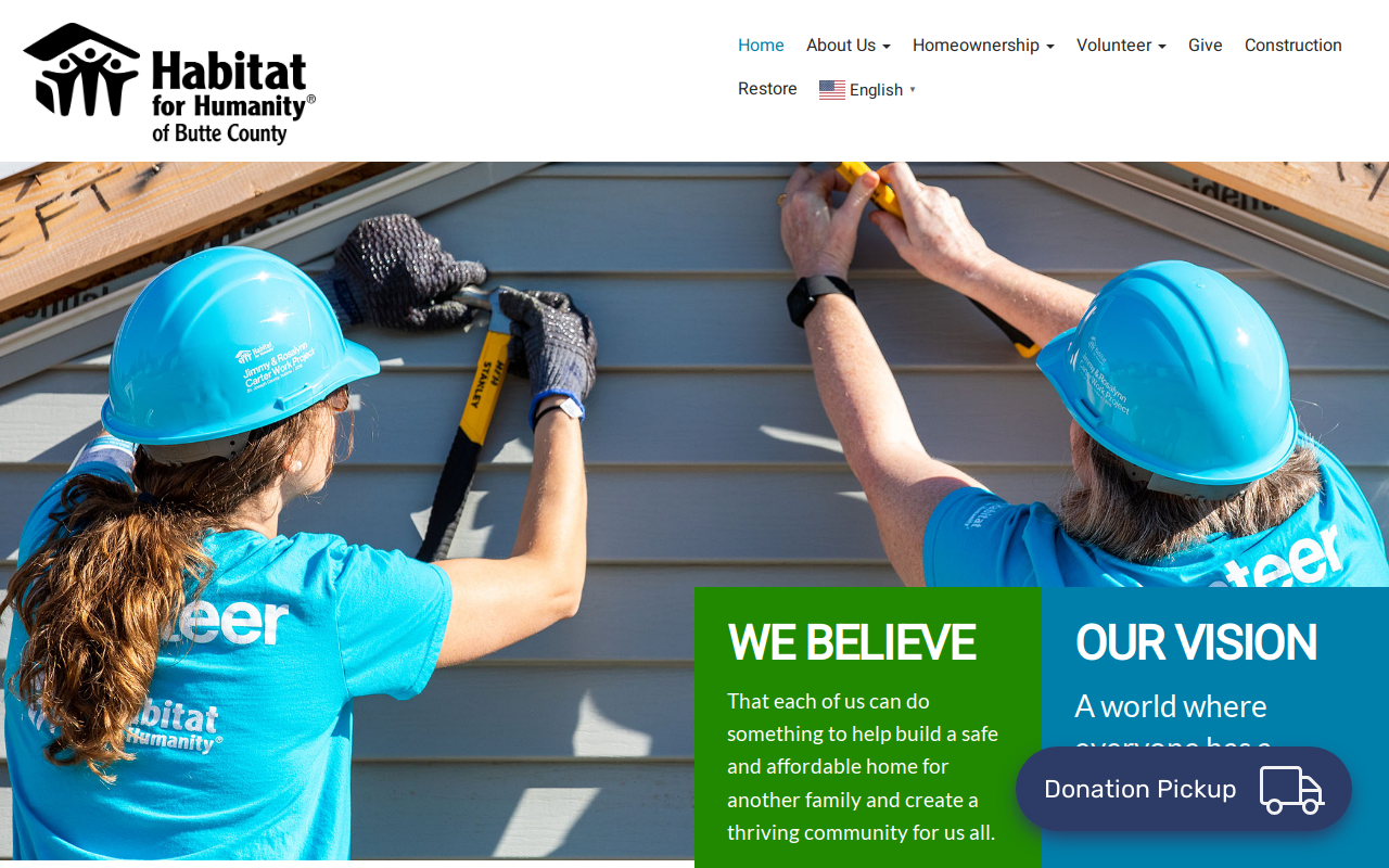 Habitat for Humanity ReStore website preview