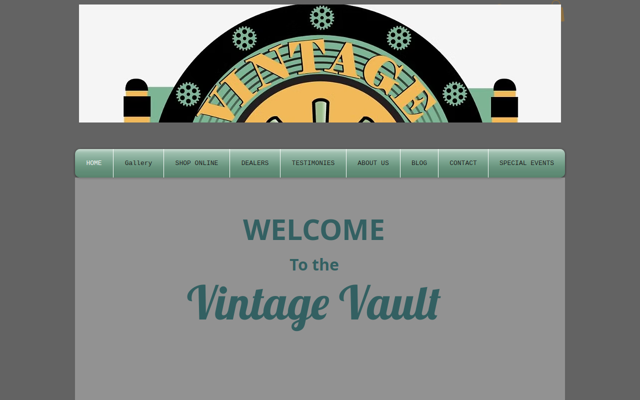 Vintage Vault website preview