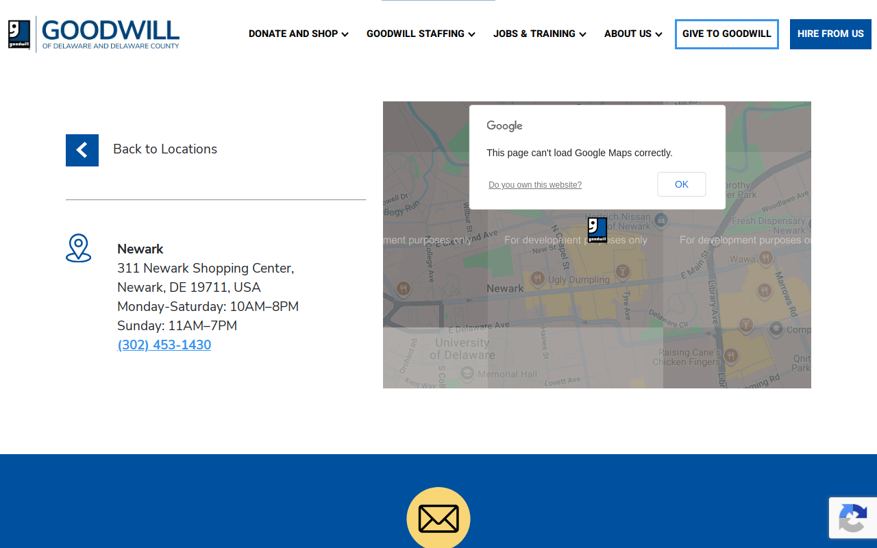 Goodwill website preview