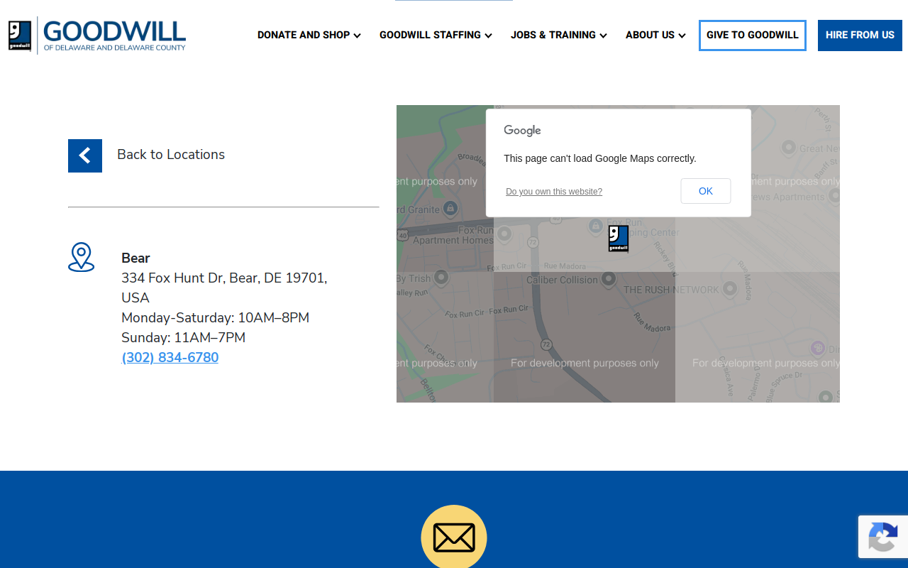 Goodwill website preview
