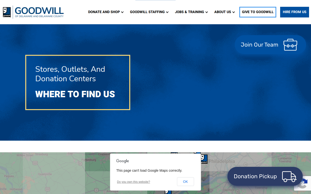 Goodwill website preview