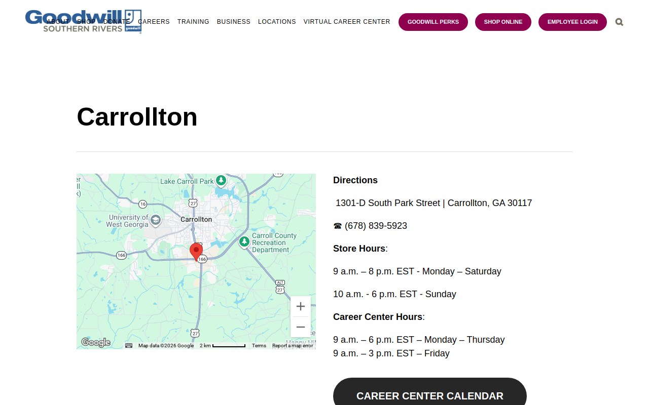 Goodwill website preview