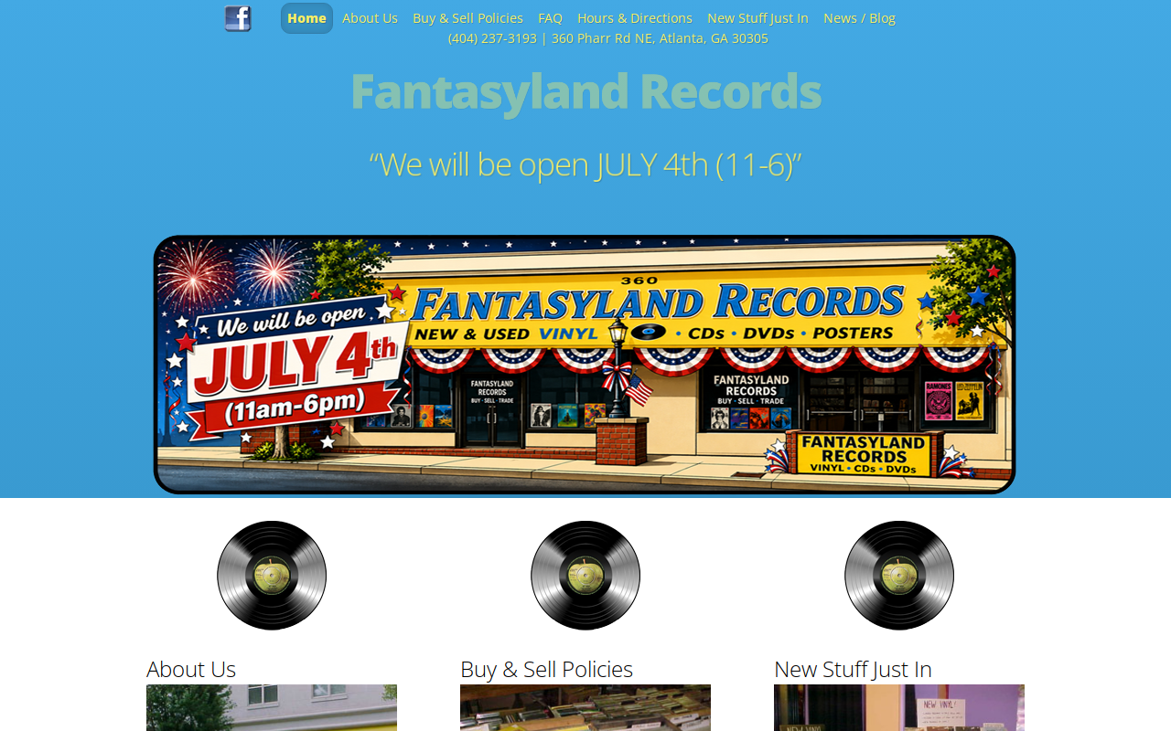 Fantasyland website preview