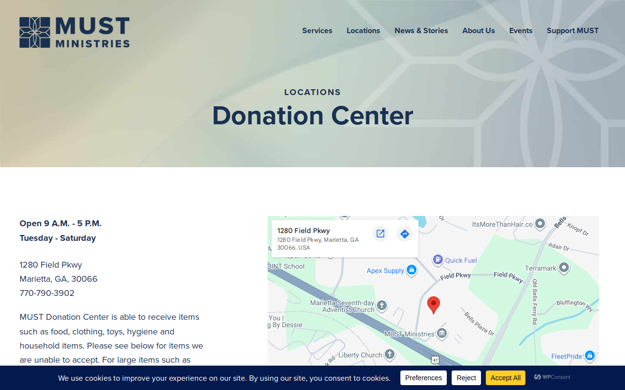 MUST Ministries Marketplace website preview