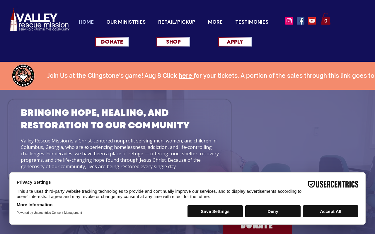 Valley Rescue Mission Thrift Store and Donation Center website preview