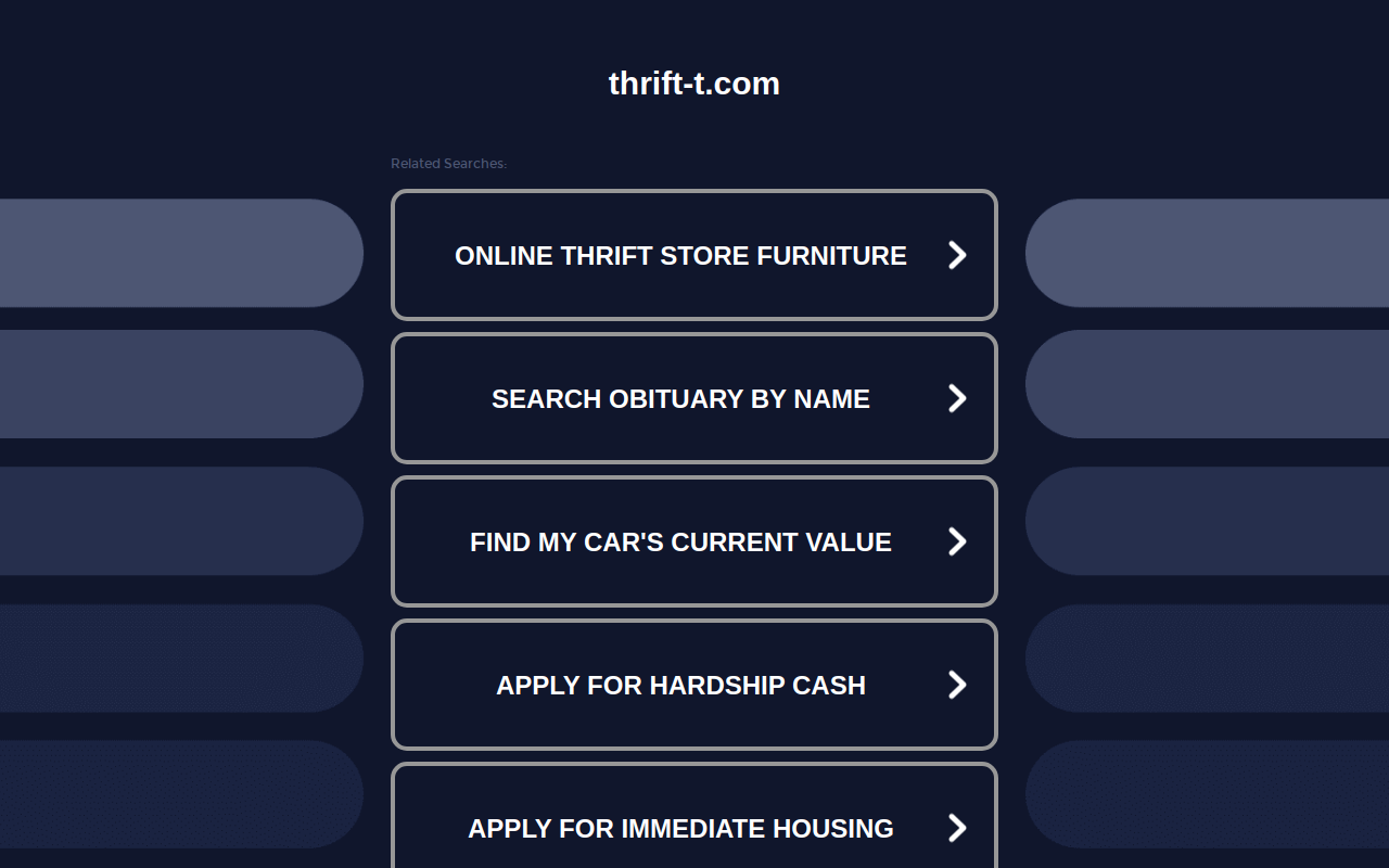 Thrift-T website preview
