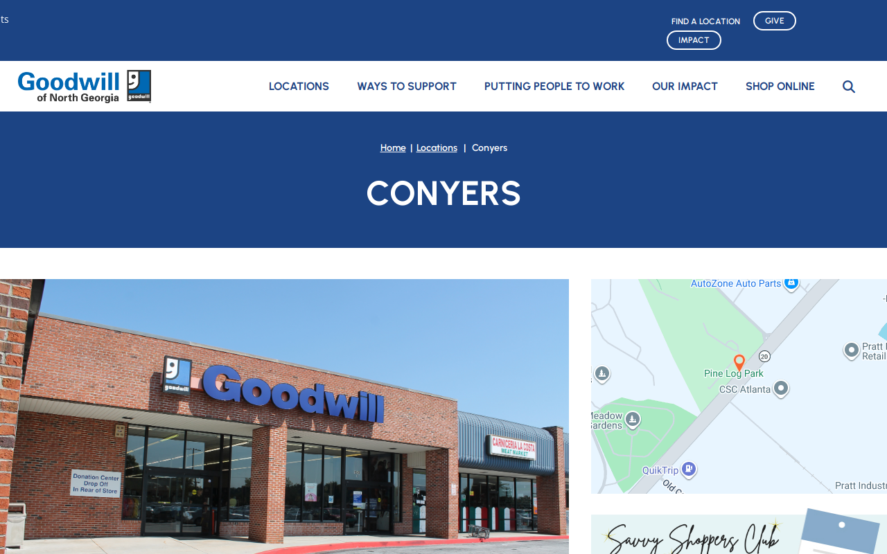 Goodwill website preview