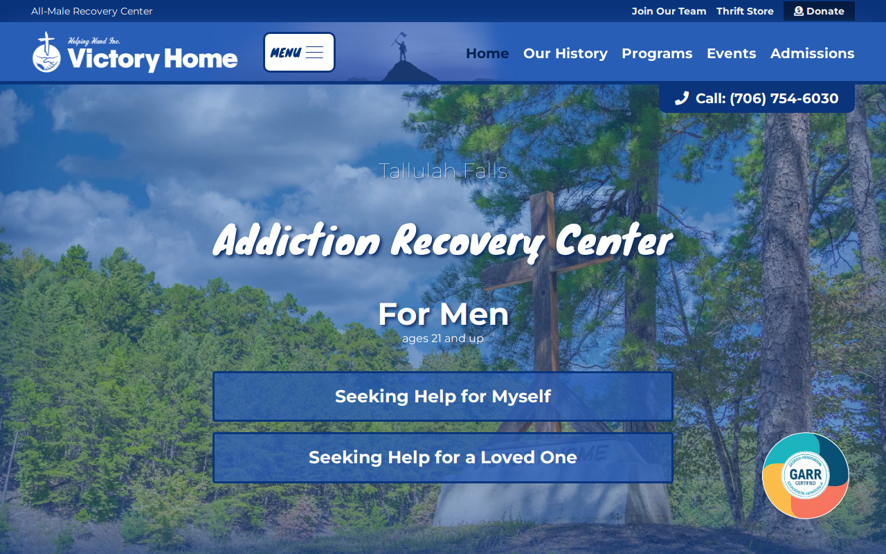 Victory Home Thrift website preview