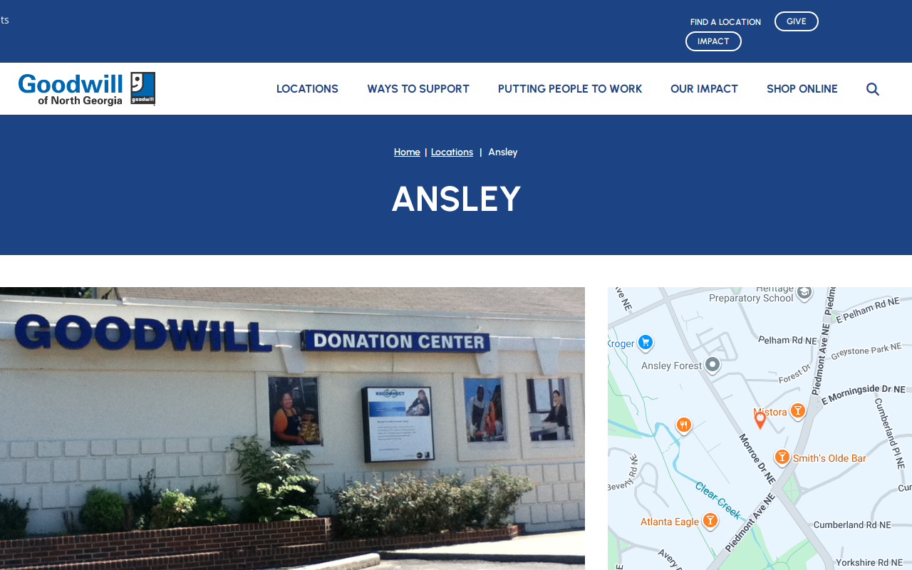Goodwill Of North Georgia website preview
