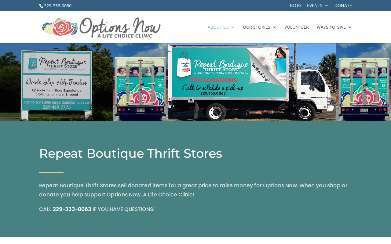 Repeat Boutique website preview