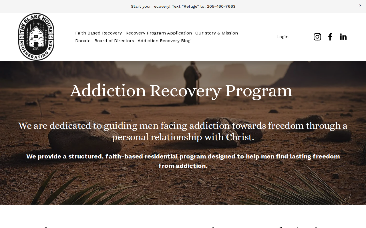 The Blake House website preview