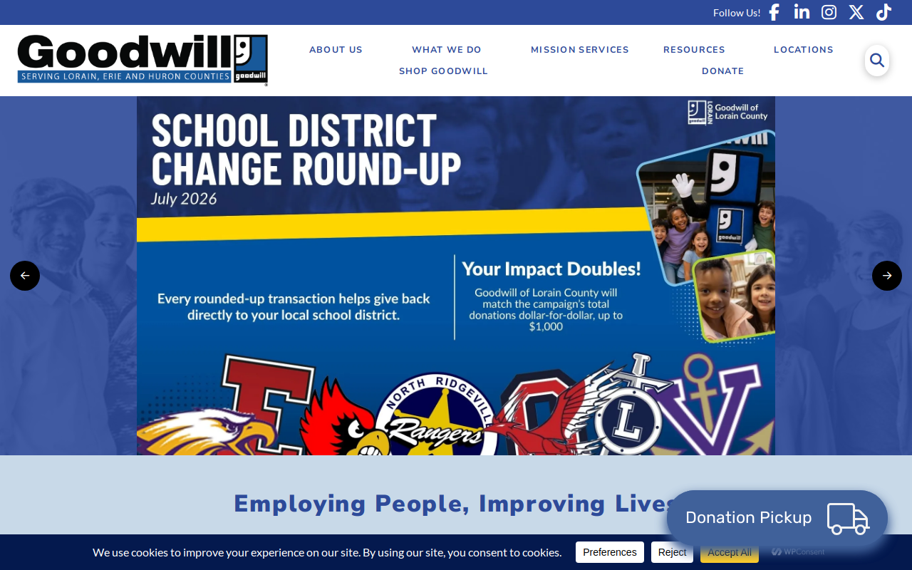 Goodwill website preview