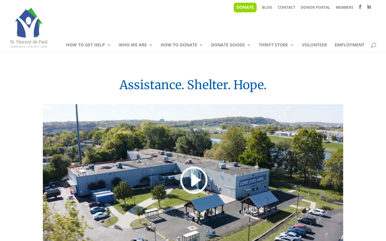 CityThrift St. Vincent de Paul website preview