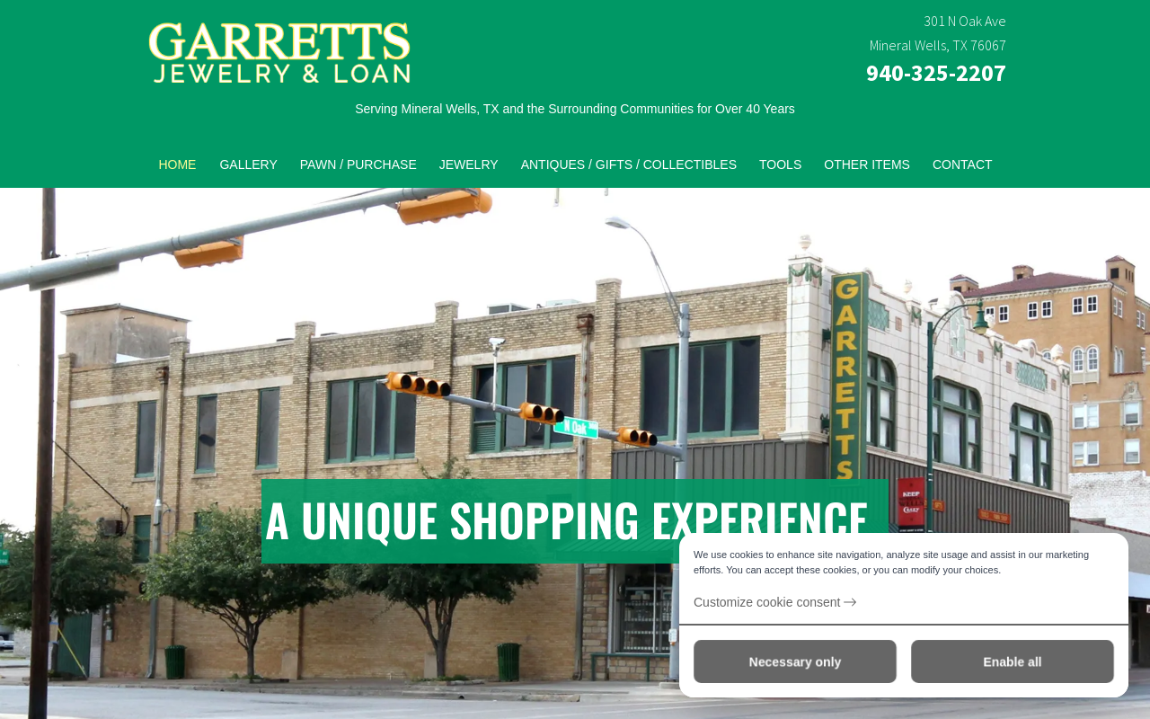 Garrett Jewelry and Loan website preview