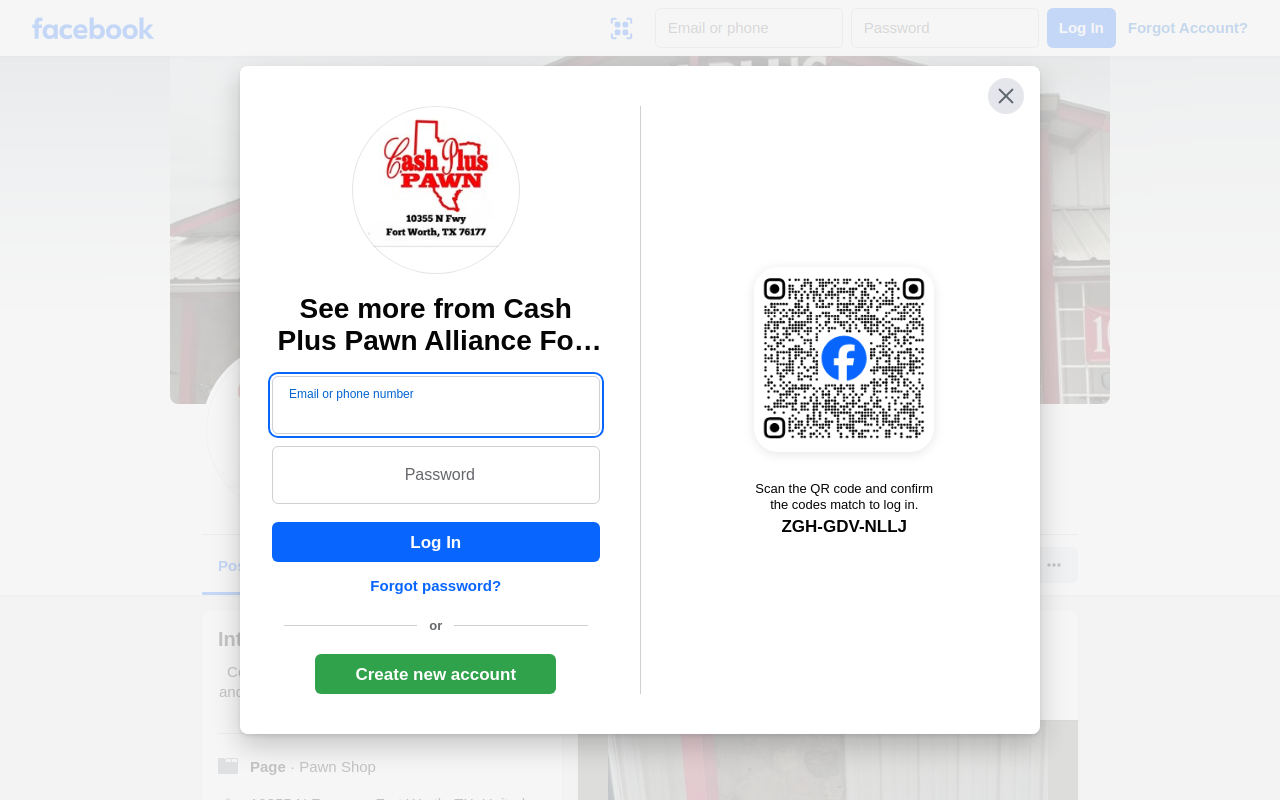 Cash Plus Pawn website preview