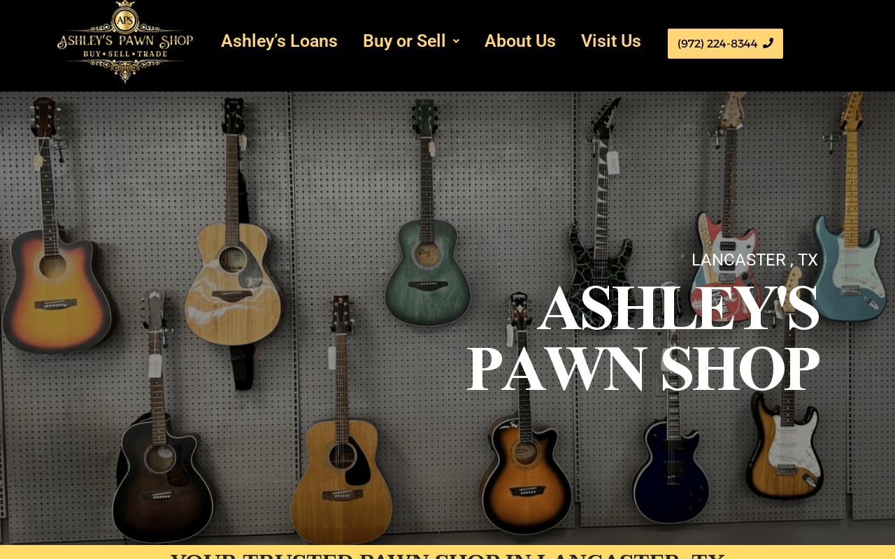 Ashley's Pawn Shop website preview
