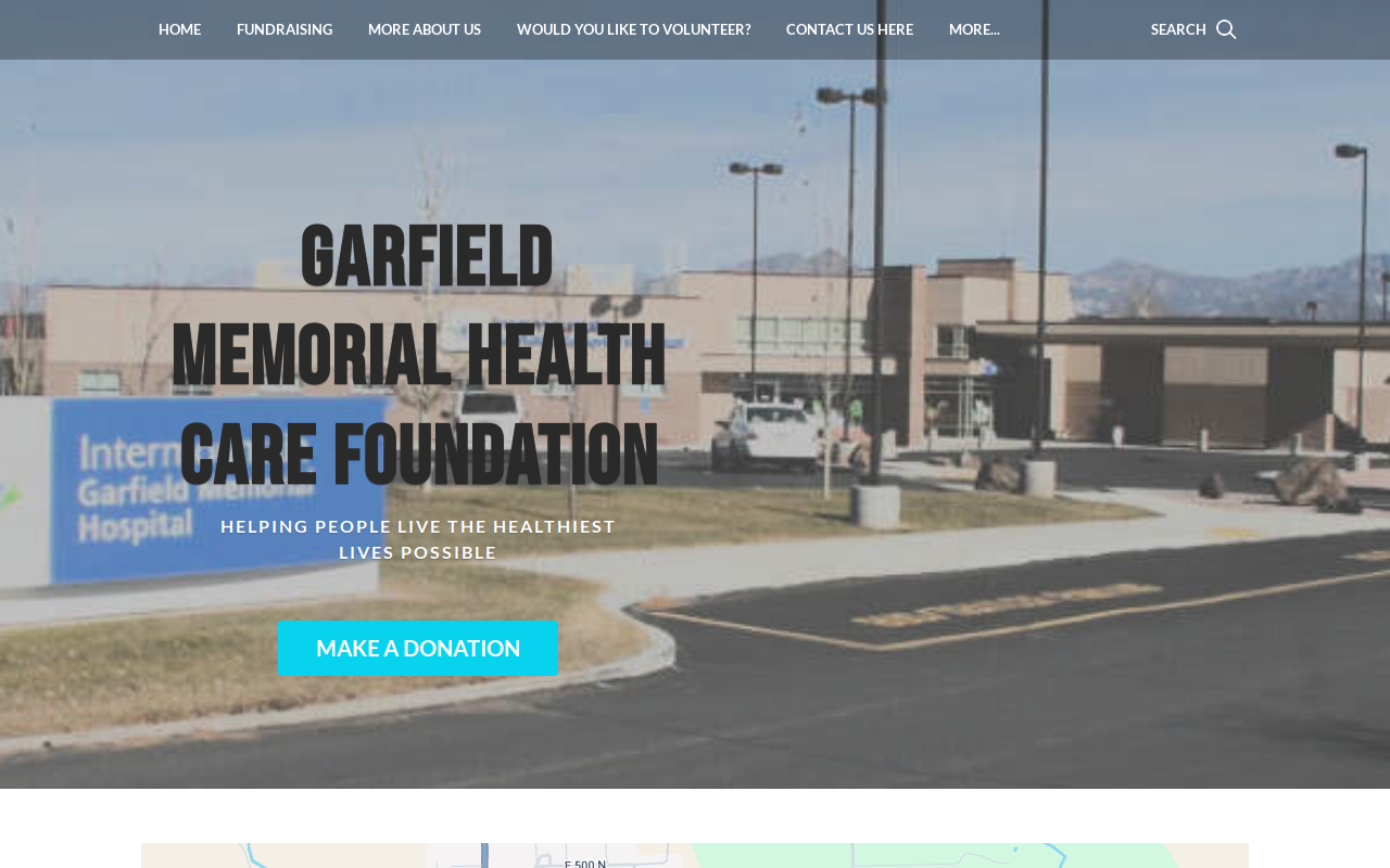 Garfield Memorial Hospital Foundation Thrift Store website preview