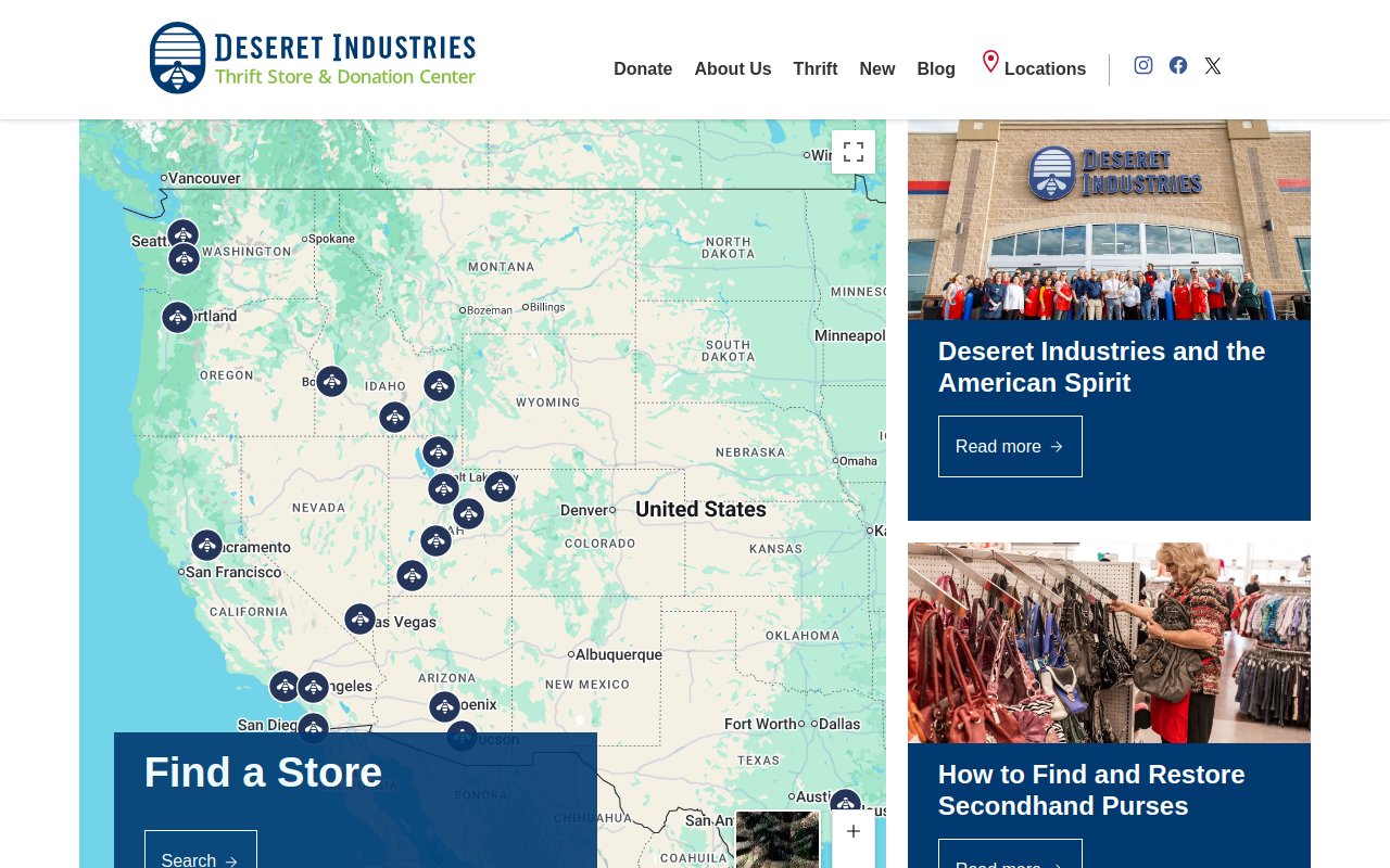 Deseret Industries website preview