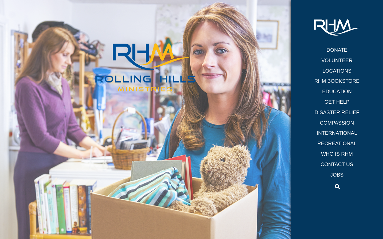 Rolling Hills Ministries Thrift Store website preview