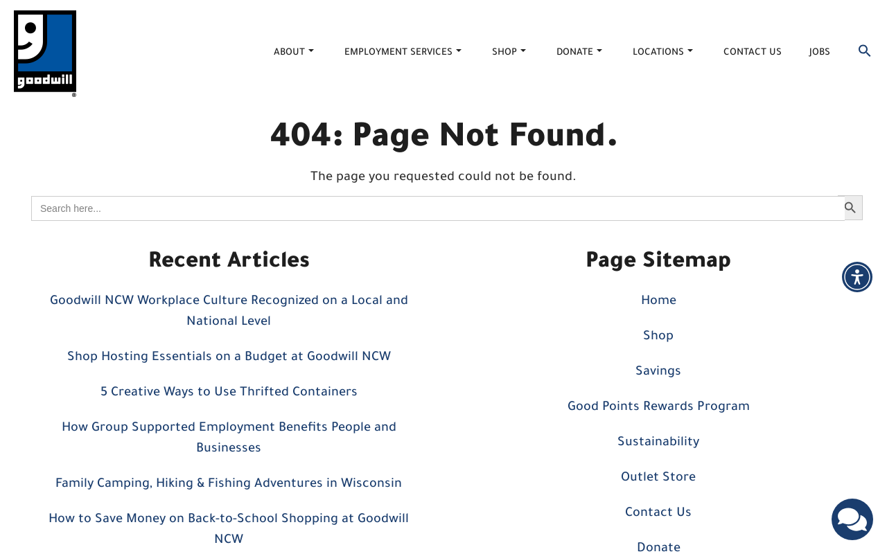 Goodwill Outlet Store website preview