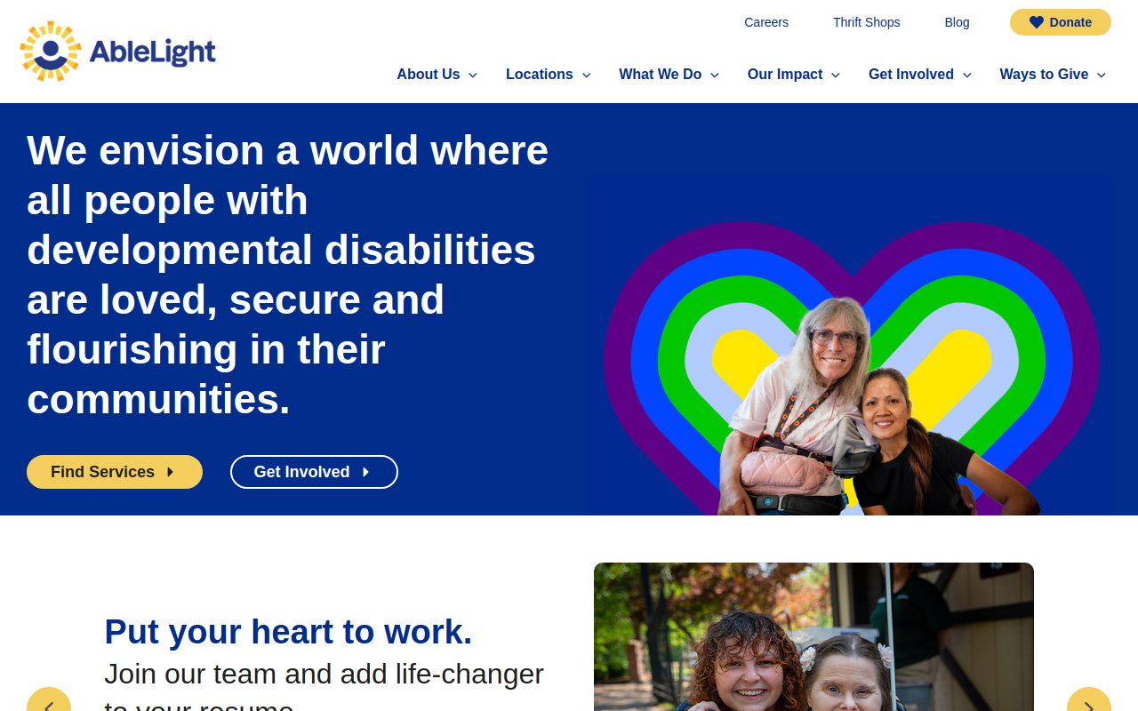 AbleLight website preview