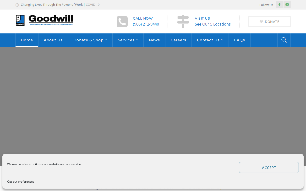 Goodwill website preview