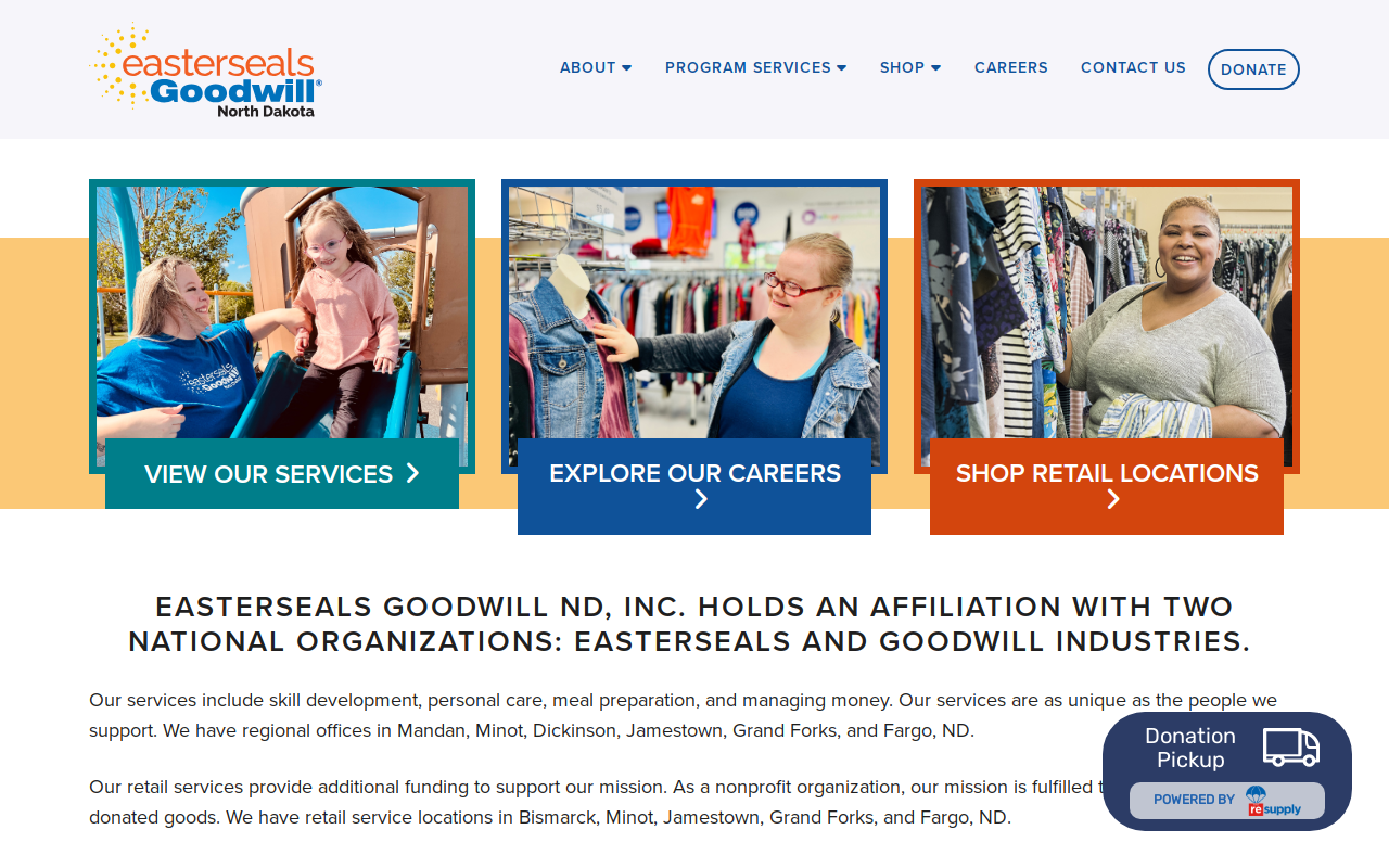 Goodwill website preview