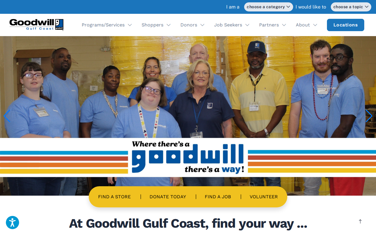 Goodwill website preview