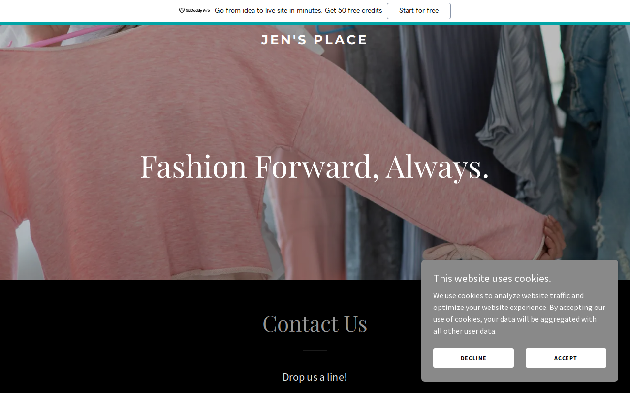 Jen's Place website preview