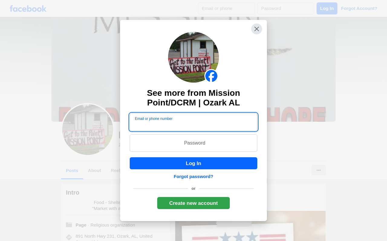 Mission Point Marketplace website preview