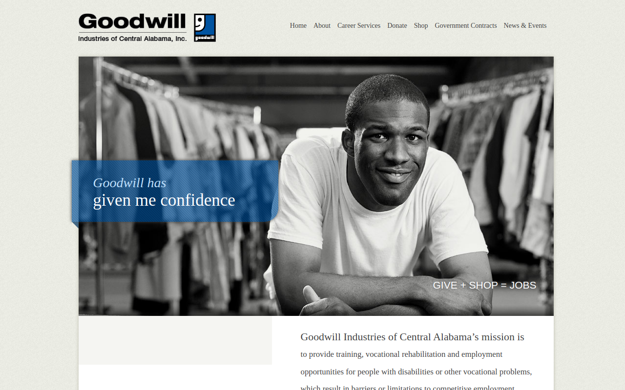 Goodwill website preview