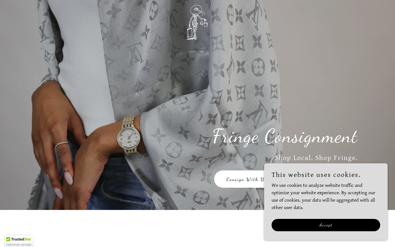 Fringe Consignment website preview