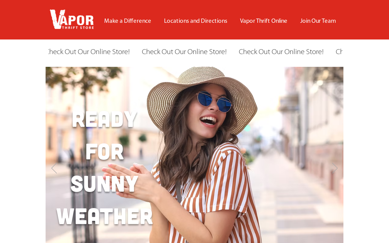 Vapor Thrift Store website preview
