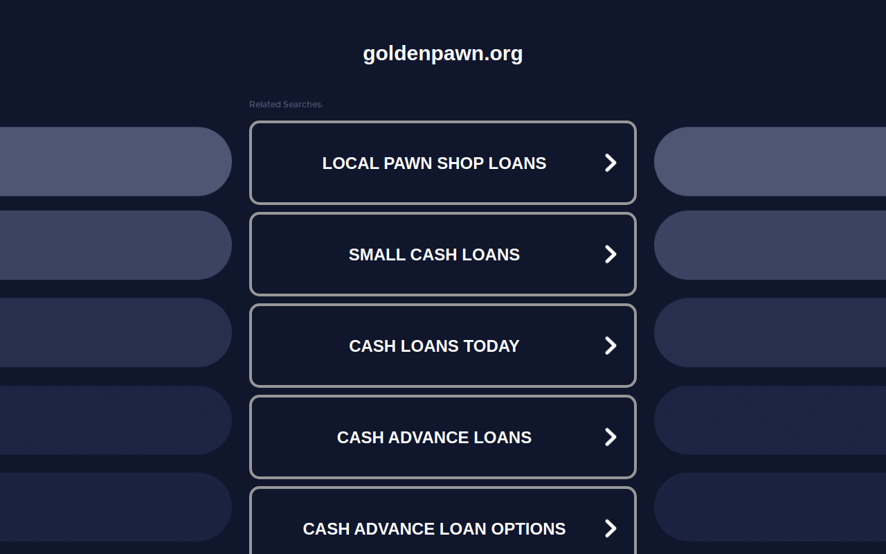 Golden Pawn & Jewelry website preview