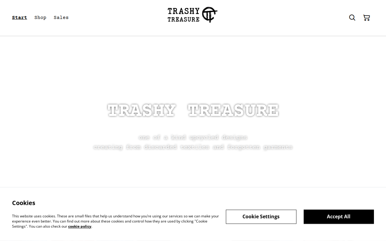 Trashy Treasures website preview