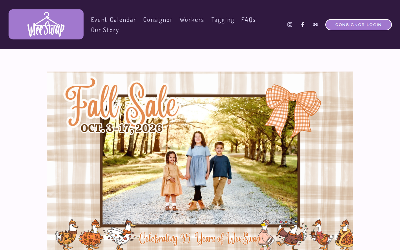 Wee Swap website preview