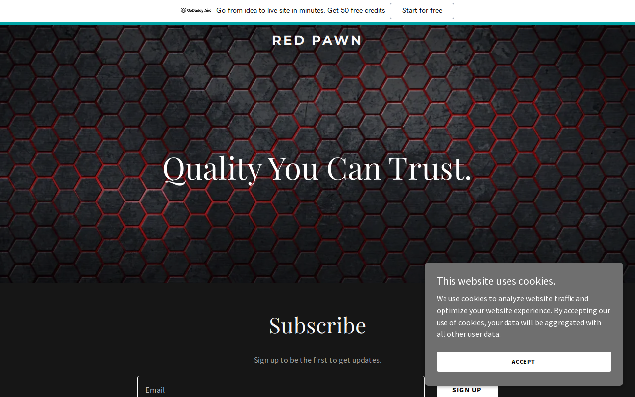 Red Pawn website preview
