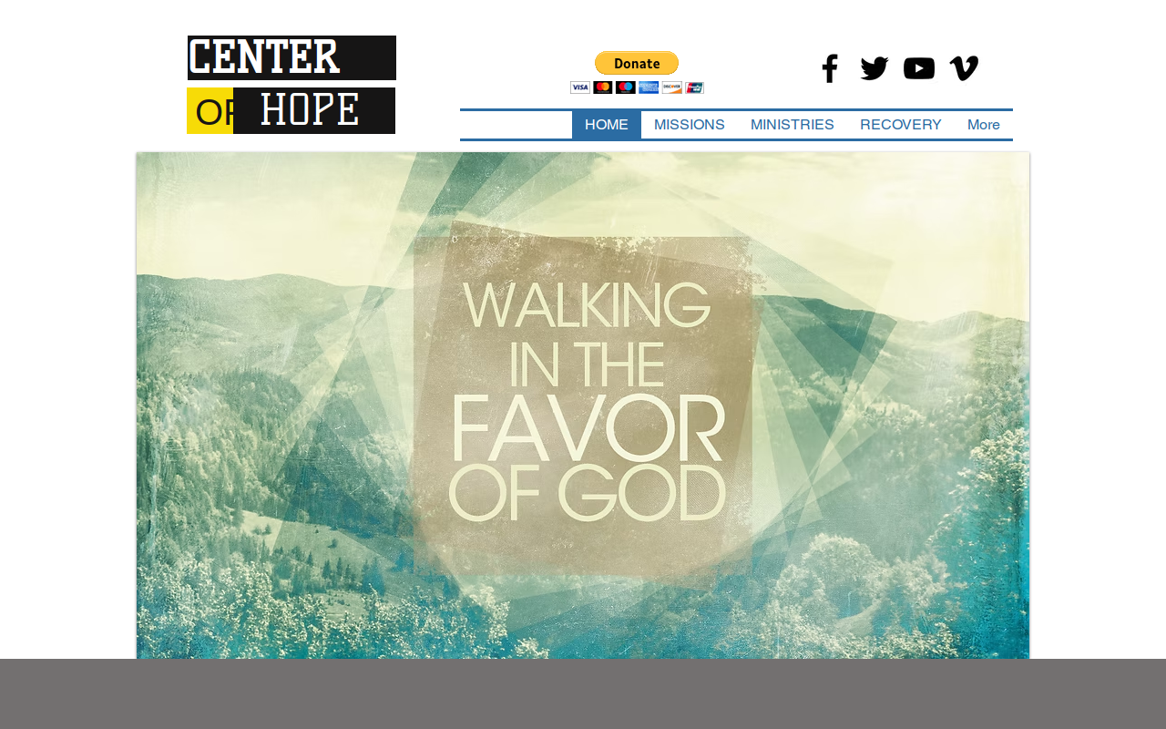 Center-Hope Super Thrift Store website preview