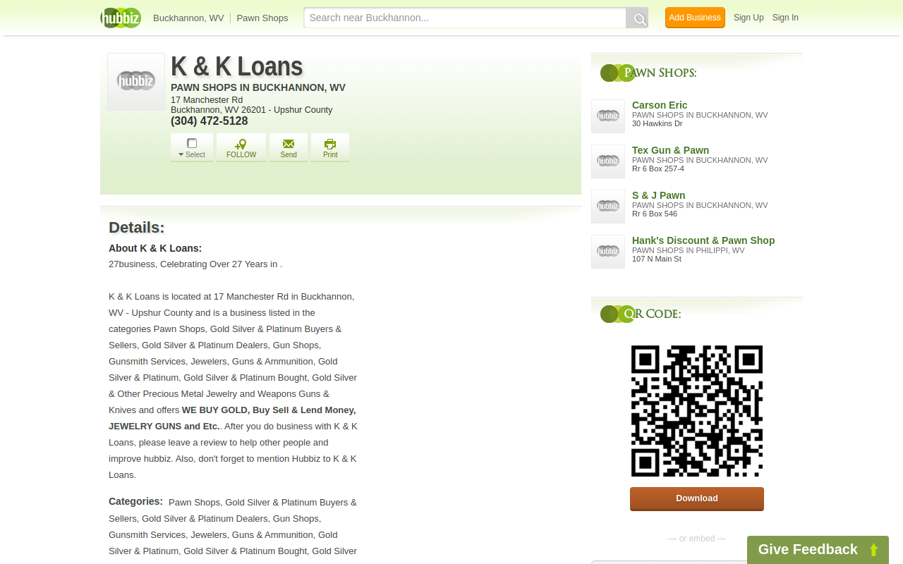 K&k Loans website preview