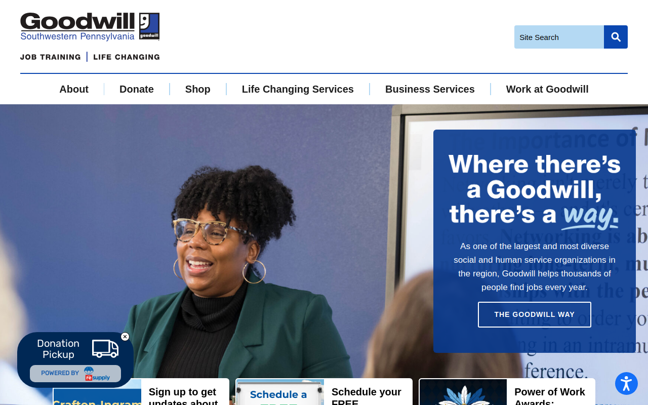 Goodwill website preview