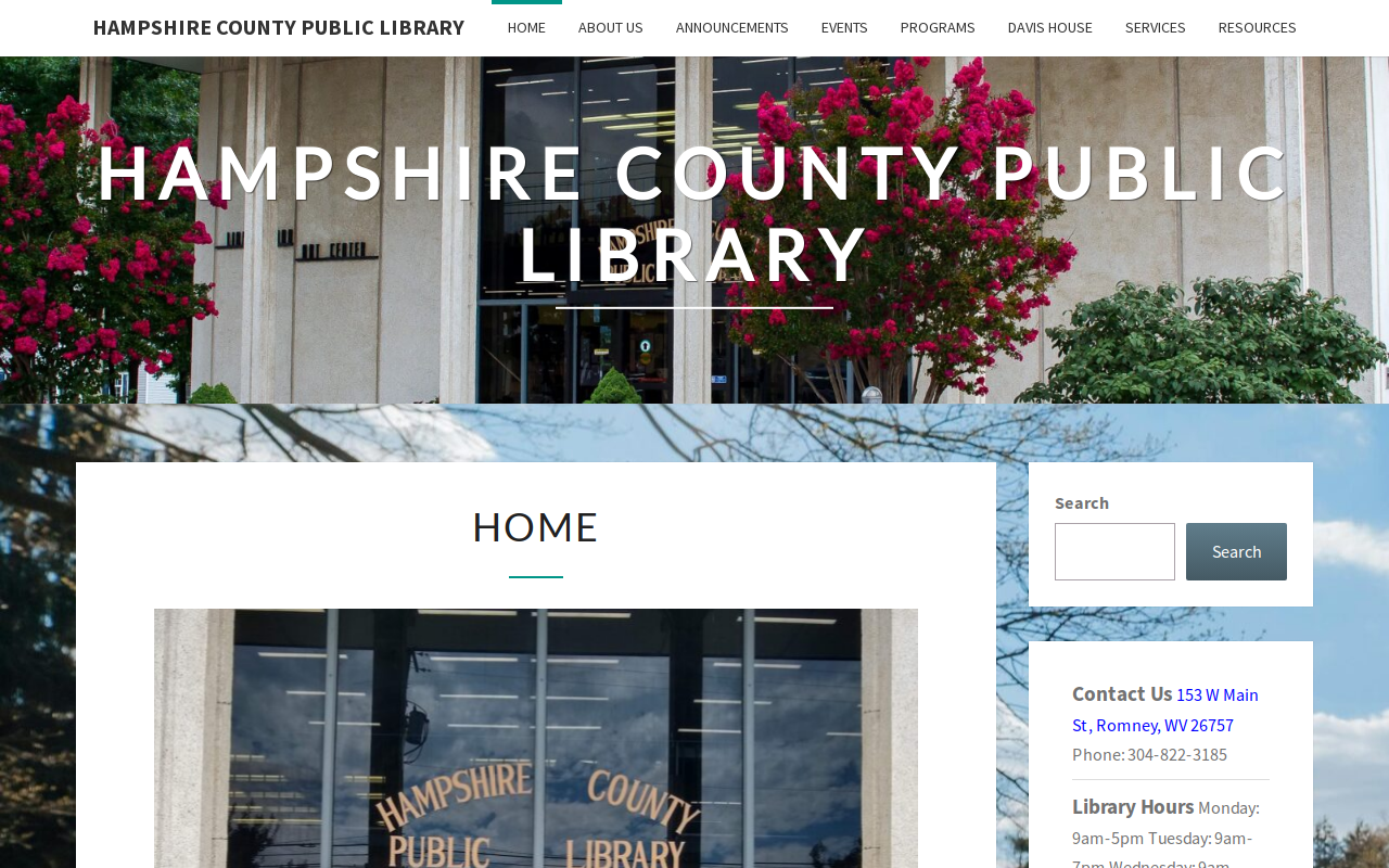 Hampshire County Helping Hands website preview